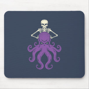 Octopus Skeleton Mouse Pad