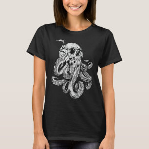 Octopus Skull Monster Kraken Cthulhu Skull for Men T-Shirt