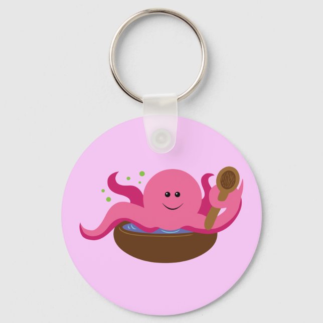 Octopus Soup Key Ring (Front)
