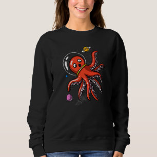 Octopus Space Astronaut Cosmic Science Fiction Sweatshirt