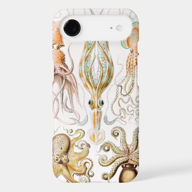 Octopus Squid, Gamochonia by Ernst Haeckel Case-Mate iPhone Case (Back)