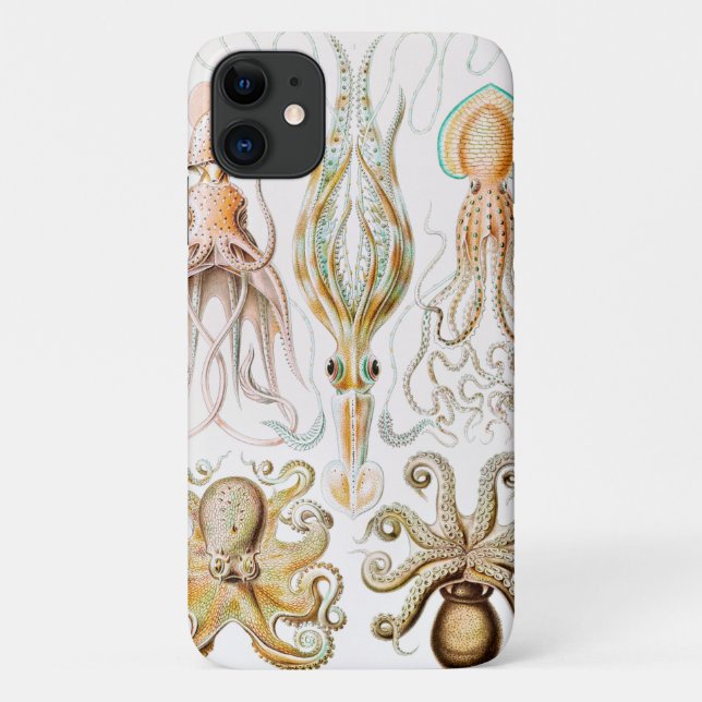 Octopus Squid, Gamochonia by Ernst Haeckel Case-Mate iPhone Case (Back)