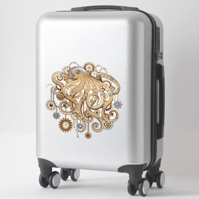 Octopus Steampunk Retro Mechanical Fantasy (Suitcase)
