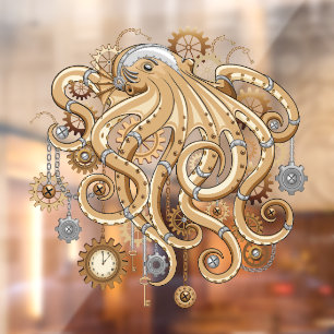 Octopus Steampunk Retro Mechanical Fantasy