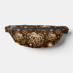 Octopus Steampunk Retro Mechanical Fantasy Bum Bags