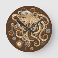 Octopus Steampunk Retro Mechanical Fantasy