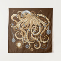 Octopus Steampunk Retro Mechanical Fantasy