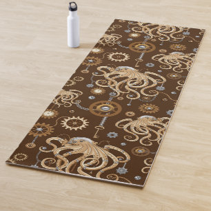 Octopus Steampunk Retro Mechanical Fantasy Yoga Mat
