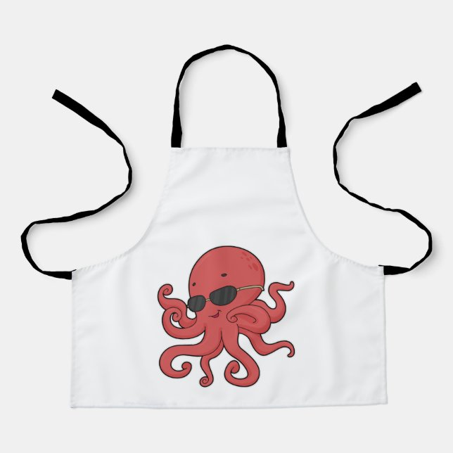 Octopus Sunglasses Apron (Front)