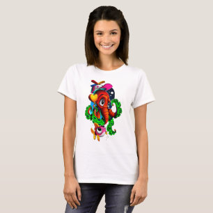 Octopus Sunset Summer T-Shirt