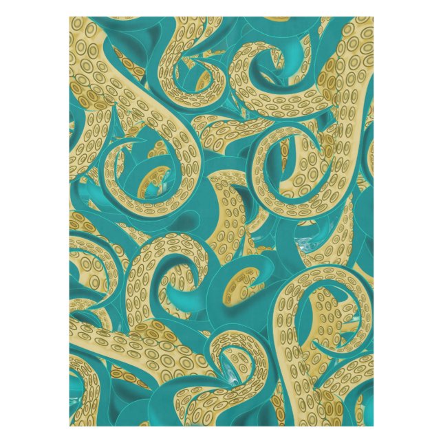 Octopus Tablecloth Art Design (Front)