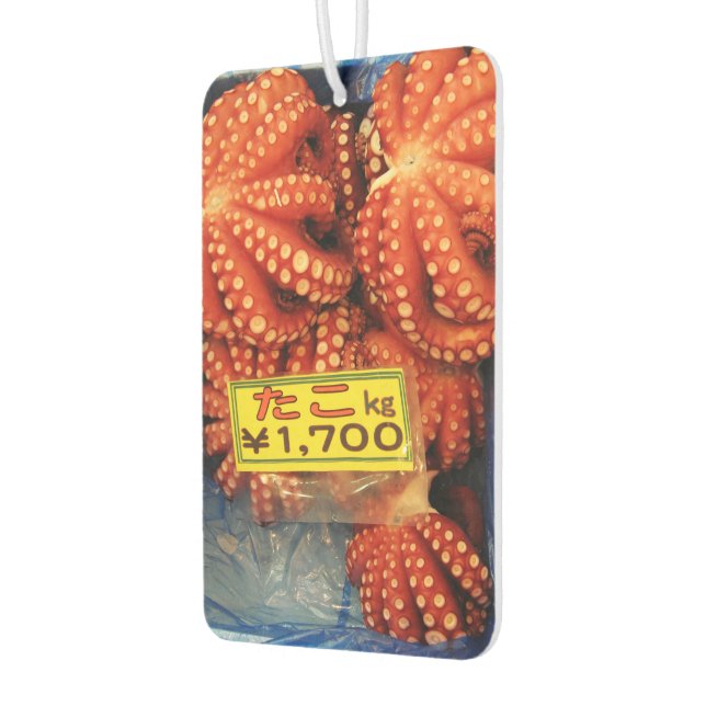 Octopus Tako たこ Tsukiji Fish Market, Tokyo, Japan Car Air Freshener (Left)