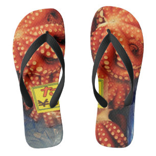 Octopus Tako たこ Tsukiji Fish Market, Tokyo, Japan Thongs
