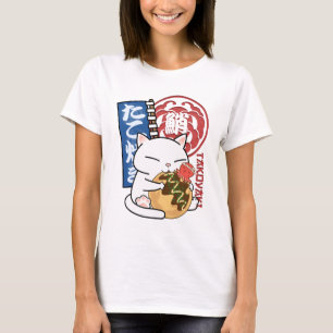 Octopus Takoyaki Cat  T-Shirt