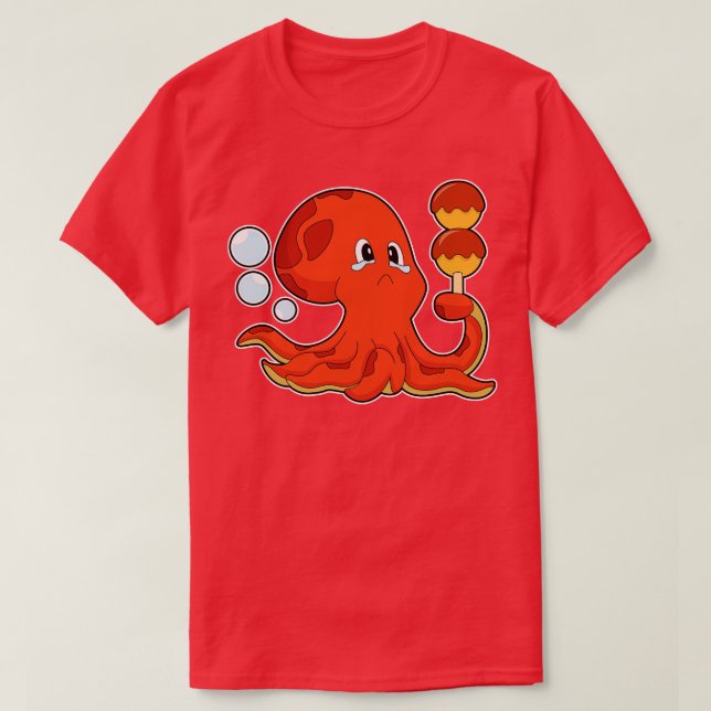 Octopus Takoyaki T-Shirt (Design Front)