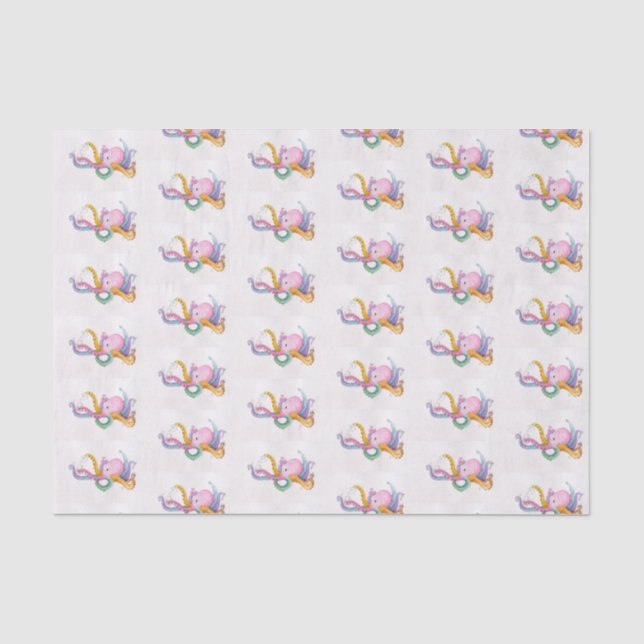 Octopus Tea Party Tissue Paper (Front)