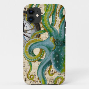 Octopus Tentacles Compass Music iPhone 11 Case