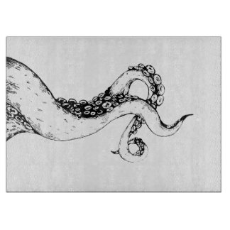 octopus tentacles glass cutting board