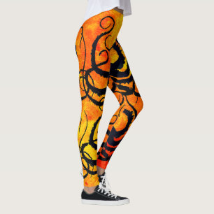 Octopus Tentacles On Fire - Leggings