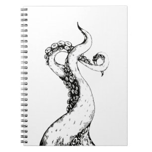 octopus tentacles spiral bound notebook