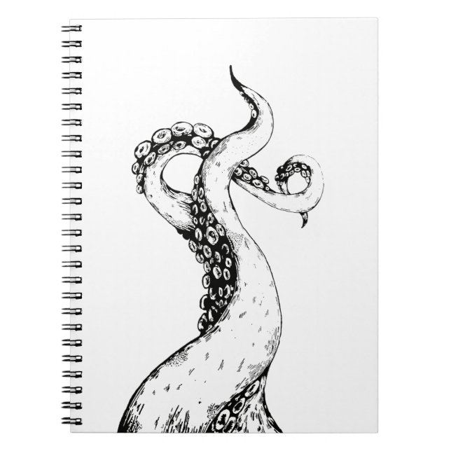 octopus tentacles spiral bound notebook (Front)