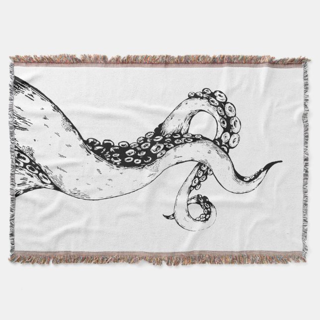 octopus tentacles throw blanket (Front)