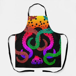 Octopus Tenticle colourful All-Over Print Apron