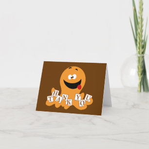 Octopus Thank You Card