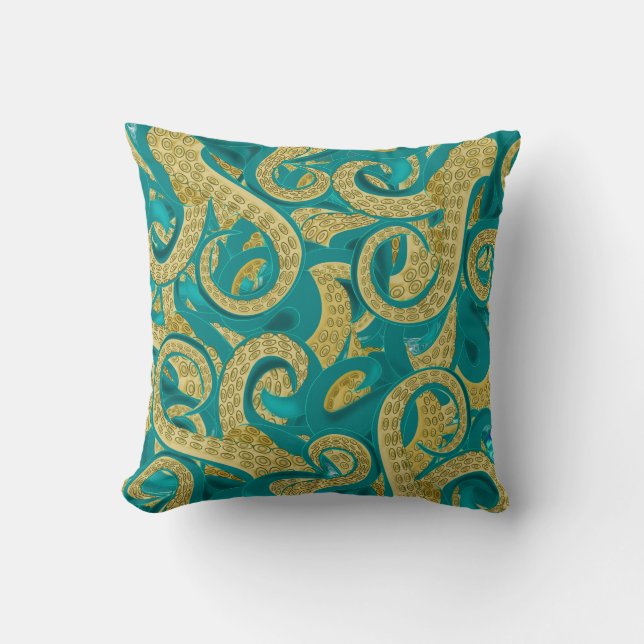 Octopus Throw Pillow Pattern (Front)
