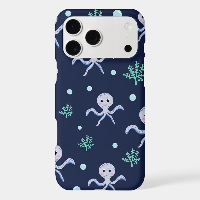 Octopus under the sea kids pattern (Back)