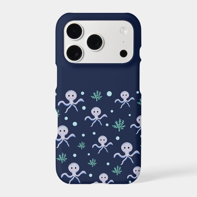Octopus under the sea kids pattern (Back)