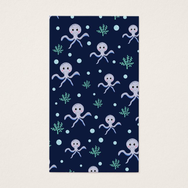 Octopus under the sea kids pattern (Front)