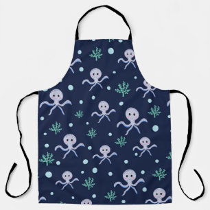Octopus under the sea kids pattern apron