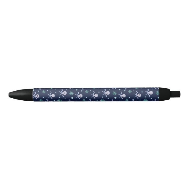 Octopus under the sea kids pattern black ink pen (Front)