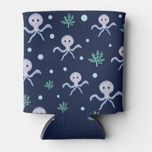 Octopus under the sea kids pattern can cooler