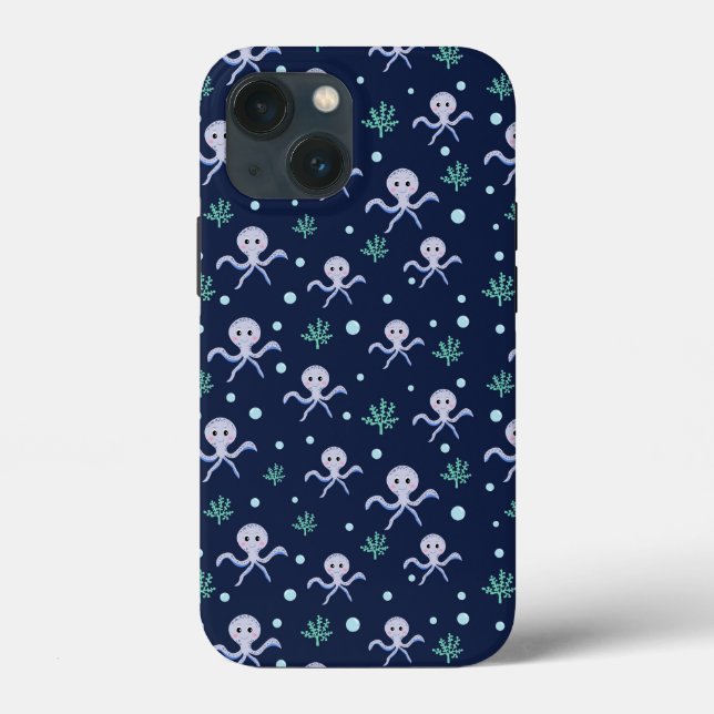 Octopus under the sea kids pattern Case-Mate iPhone case (Back)
