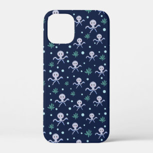 Octopus under the sea kids pattern iPhone 12 mini case