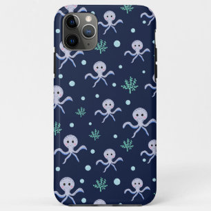 Octopus under the sea kids pattern iPhone 11 pro max case