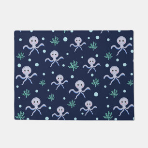 Octopus under the sea kids pattern doormat