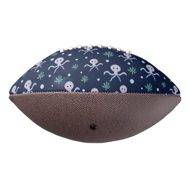 Octopus under the sea kids pattern football (Rotated 270)