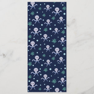 Octopus under the sea kids pattern menu