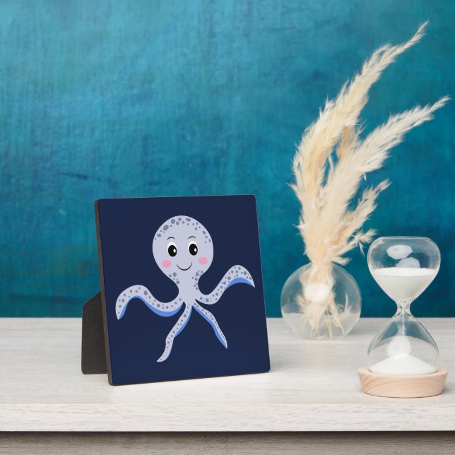 Octopus under the sea kids pattern plaque (Insitu)