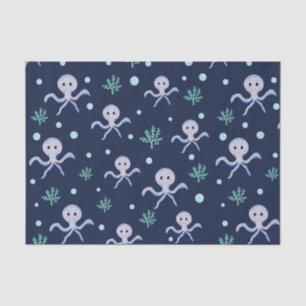 Octopus under the sea kids pattern tissue paper
