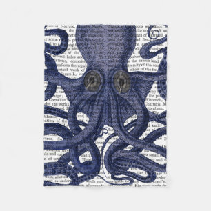 Octopus Up-Close Fleece Blanket