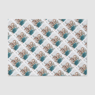 Octopus Vintage Map Tissue Paper