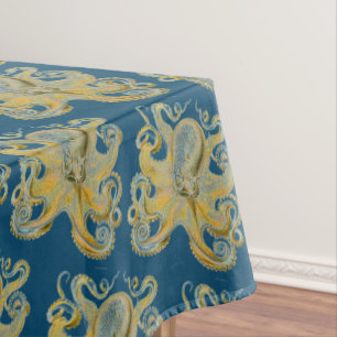 Octopus Vulgaris by Ernst Haeckel Tablecloth