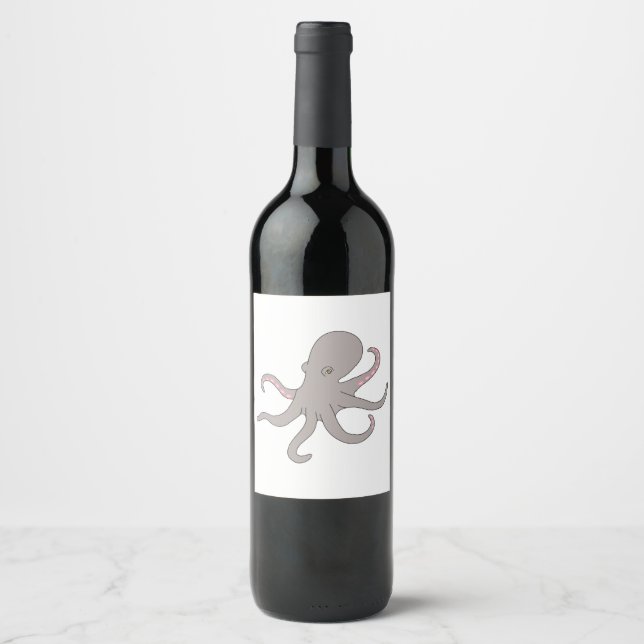 Octopus Wine Label (Front)