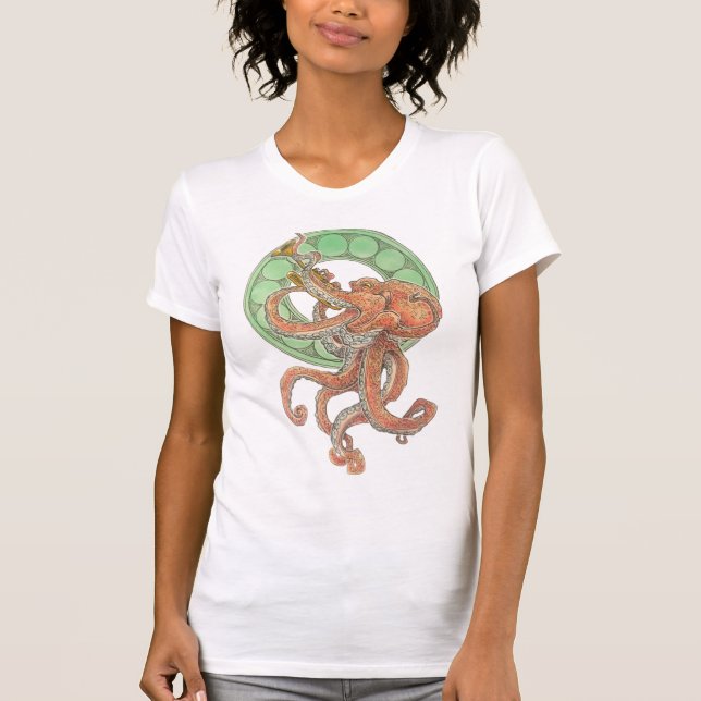 Octopus with a Trumpet T-Shirt (Front)