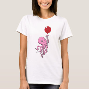 Octopus with Balloon T-Shirt
