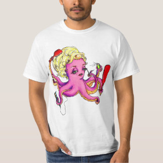 Octopus with Beauty Products T-Shirt